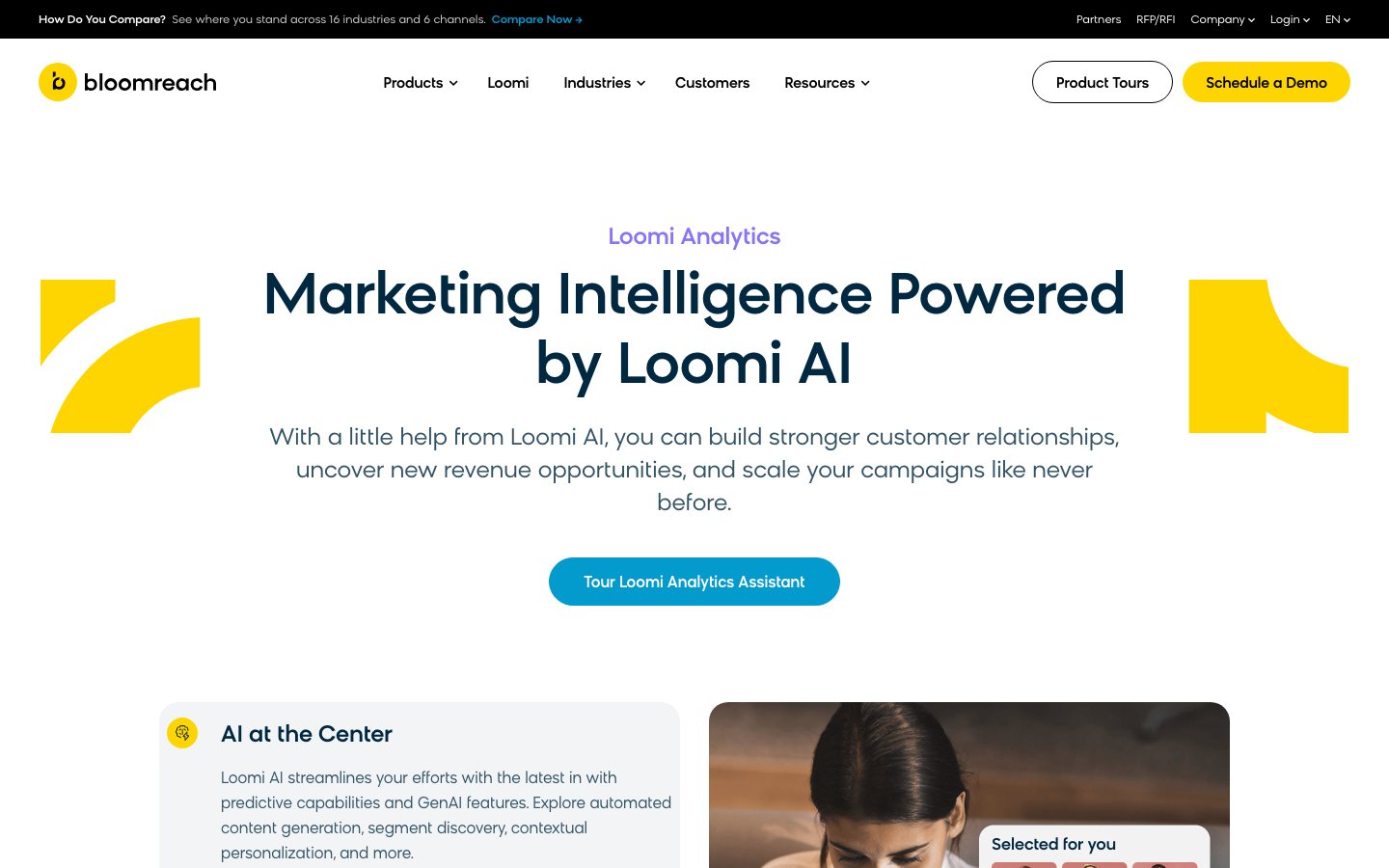 Bloomreach Loomi official product page or product image