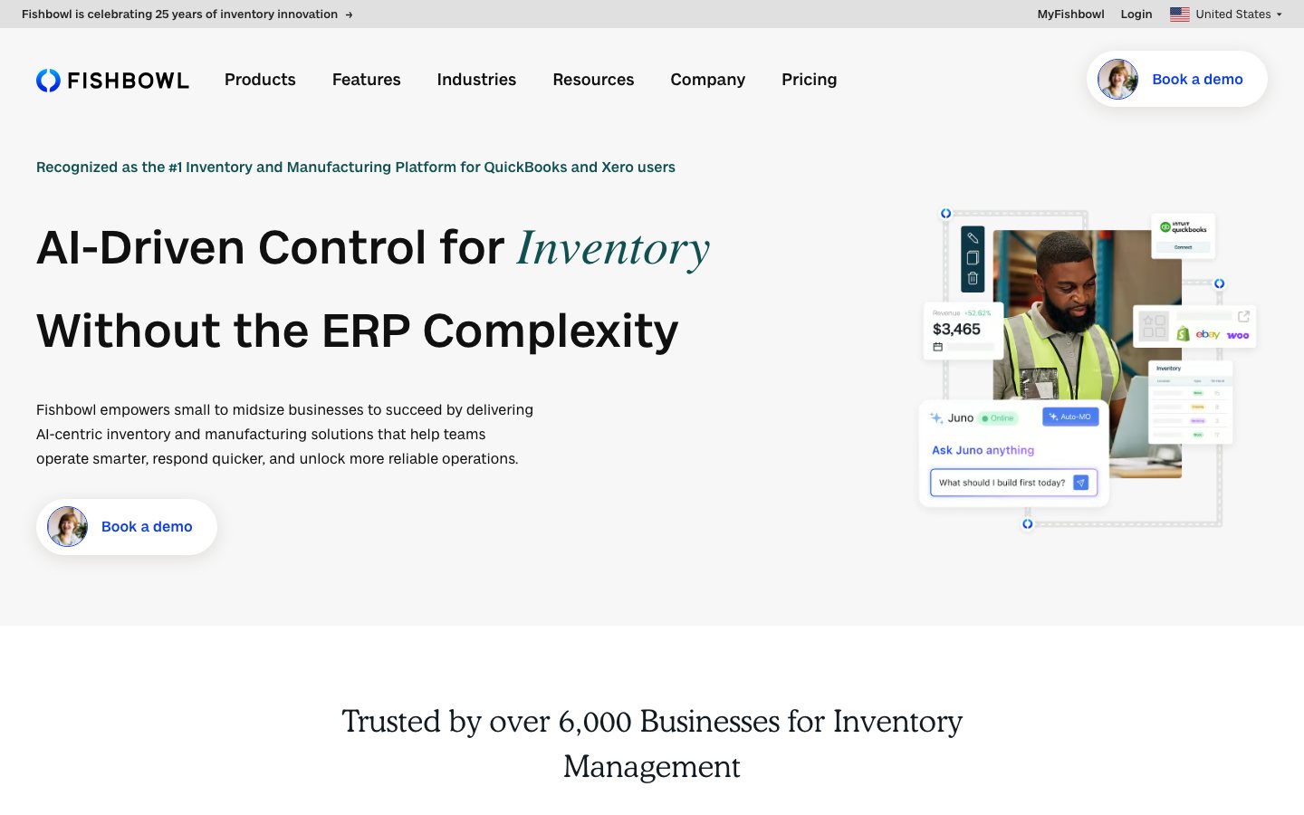 Fishbowl official product page or product image