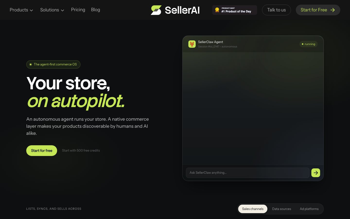 SellerClaw official product page or product image